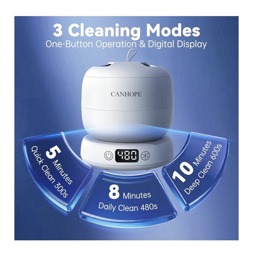 Ultrasonic Retainer Cleaner Machine Ultrasonic Jewelry‎ Cleaner Denture Cleaner - Picture 6 of 9